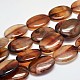 Dyed Oval Natural Agate Bead Strands G-M283-22-40x30mm-1