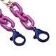 Collares de cadena de aluminio y acrílico personalizados NJEW-JN02911-04-3