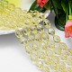 Faceted Oval Imitation Austrian Crystal Bead Strands G-M192-9x6mm-09A-1