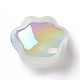 UV Plating Rainbow Iridescent Luminous Acrylic Beads OACR-E010-07-3
