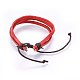 Leather Cord Multi-strand Bracelets BJEW-F347-01A-3