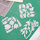 GORGECRAFT 3pcs Metal Cutting Dies Monstera Leaf Die Cuts Leaves Flower Embossing Stencil Template Mould for DIY Card Making Scrapbooking Paper Craft Photo Album DIY-CP0001-32-5
