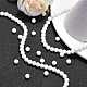 Synthétiques agate perles blanches de brins X-G-D419-6mm-01-3