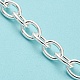 Ion Plating(IP) 304 Stainless Steel Cable Chain Necklaces NJEW-P285-04S-3