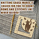 Wooden Square Frame Crochet Ruler DIY-WH0536-001-4