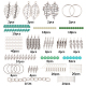 Kits de fabricación de pendientes con tema de hojas diy de sunnyclue DIY-SC0001-25-2