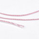 ポリエステル糸  カスタム織りジュエリー作りのために  ピンク  1.2mm  約170m /ロール NWIR-K023-1.2mm-05-2