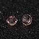 Perles bicone à facettes en verre d'imitation cristal cristallisé X-G22QS122-2