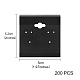 Kunststoff Ohrring Display-Karte BCOF-SZ0001-02-2