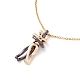 Обнимающее человеческое ожерелье с подвеской бесконечности любви на день святого валентина NJEW-C005-01G-1