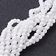 Chapelets de perles de jade blanche naturelle GSR4mmC067-1
