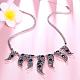 Fashion Women Jewelry Zinc Alloy Glass Rhinestone Bib Statement Necklaces NJEW-BB15208-5