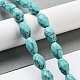 Kunsttürkisfarbenen Perlen Stränge G-P520-C15-01-2