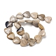 Chapelets de perles en bois pétrifié naturel G-I194-19-3