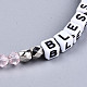 Bracelets extensibles en perles de verre bicône à facettes BJEW-T016-01E-3