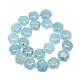 Brins blancs naturels de perles de jade de fleurs G-L173-12mm-01-2