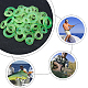 Superfindings 100pcs 5 anillos tóricos de gusanos extravagantes de plástico de estilo para aparejos extravagantes FIND-FH0001-88-5