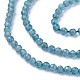 Chapelets de perles en apatite naturelle G-F619-13A-3mm-3