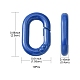 10 шт. окрашенные распылением кольца пружинных ворот из сплава FIND-YW0001-75-4