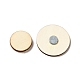 木製の磁気針ピン  磁気キャッチャーホルダー  フラットラウンド  クロスステッチツール用品用  花柄  100x60x8mm  2個/袋 TOOL-G019-02C-5