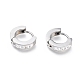 304 Stainless Steel Huggie Hoop Earrings EJEW-O087-14P-1