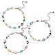 3 pièces 3 styles 304 bracelets à maillons en acier inoxydable BJEW-SZ0001-25-1