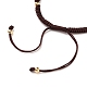 Braided Nylon Cord Bracelet Making AJEW-JB00764-03-3