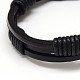 Trendy Unisex Casual Style Waxed Cord and Leather Bracelets BJEW-L298-02-2