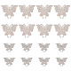 Craspire 16pcs 2 style papillon résine strass autocollants DIY-CP0008-77-1