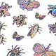 12pcs 6 pendentifs en alliage sur le thème des insectes de style FIND-LS0001-02-4