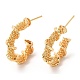 Brass Round Stud Earrings KK-K333-60G-1