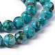 Spray Painted Glass Round Beads Strands X-DGLA-R010-12mm-2-2
