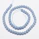 Natural Angelite Beads Strands G-P217-31-6mm-2