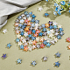 arricraft 140 Pcs 14 Colors Starfish Glass Beads LAMP-AR0001-24-5