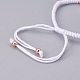 Nylonschnur geflochtene Perlen Armbänder machen BJEW-F360-FRG19-3