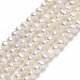 Fili di perle di perle d'acqua dolce coltivate naturali PEAR-F018-03A-1