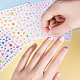 Olycraft verschiedene Muster selbstklebende Nail Art Aufkleber AJEW-OC0001-37-6