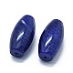 Synthetische blaue Wassermelone Stein Glas zwei halbe Perlen gebohrt G-G795-11-01A-2