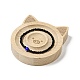 Bracelet jonc en bois de hêtre anneau de doigt plateau de support d'affichage BDIS-D002-03B-01-5