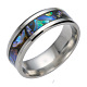 201 Stainless Steel Wide Band Finger Rings RJEW-T005-12-07-1
