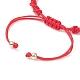 Fabrication de bracelet à maillons en fil de nylon tressé réglable AJEW-JB01158-3