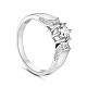 Shegrace 925 anillo de dedo de plata esterlina JR506A-1