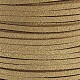 グリッターパウダーフェイクスエードコード  フェイクレース  淡い茶色  3mm  100ヤード/ロール（300フィート/ロール） LW-D001-1001-2