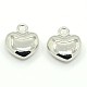 Valentine's Day Findings Alloy Heart Charms Pendants PALLOY-M031-03P-NF-1