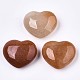 Piedra de amor de corazón de aventurina roja natural G-N0326-56G-1