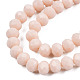 Chapelets de perles en verre opaque de couleur unie EGLA-A034-P10mm-D17-2