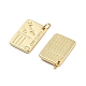 Латунные подвески-открытки KK-Q006-08G-2