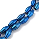 Brins de perles d'hématite magnétiques synthétiques galvanisées G-Z032-B01-02C-1