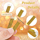 BENECREAT 25m Glitter Metallic Elastic Strap 6mm Gold Flat Nylon Elastic Cords for Bowknot Making EC-BC0001-47C-4