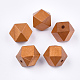 Painted Natural Wooden Beads X-WOOD-Q040-017B-07-1